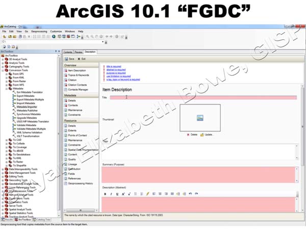 FGDC (with ISO description