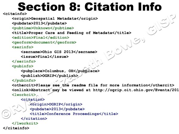 Citation info (Section 8)